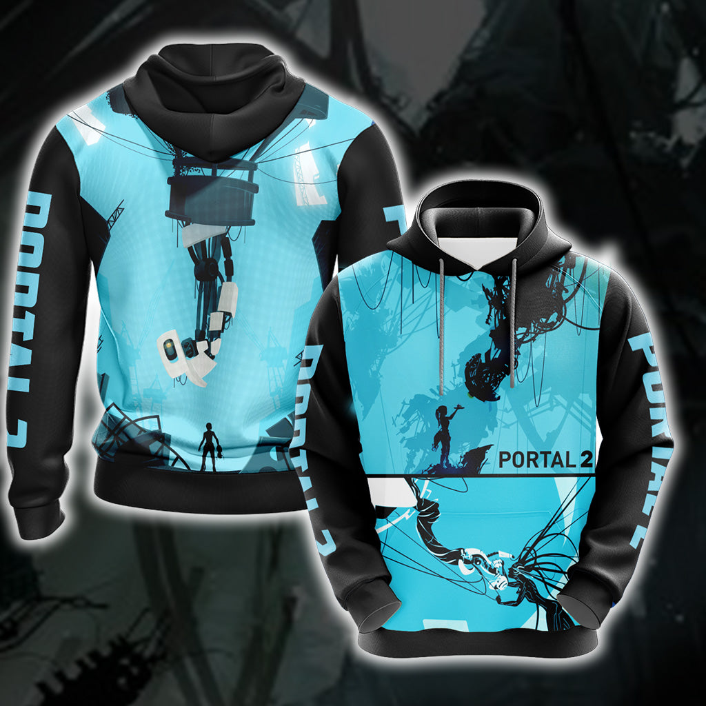 Portal 2 New Collection Unisex 3D T-shirt Hoodie S 