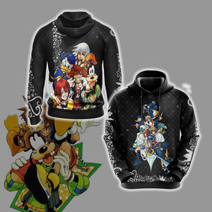 Kingdom Hearts New Look Unisex 3D T-shirt Hoodie S 