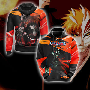 Bleach - Ichigo and Hollow Ichigo Unisex 3D T-shirt Hoodie S 