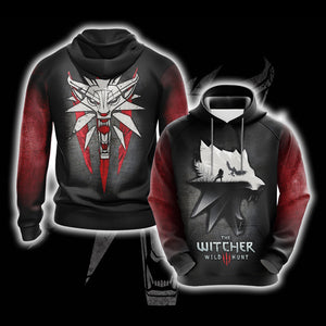 The Witcher 3 Wild Hunt Unisex 3D T-shirt Hoodie S 