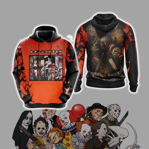 Horror Characters Halloween TV Show Unisex 3D T-shirt Hoodie S 