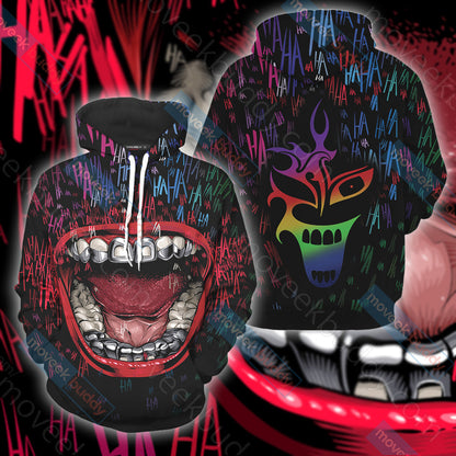 Joker Mouth Unisex 3D T-shirt Hoodie S 