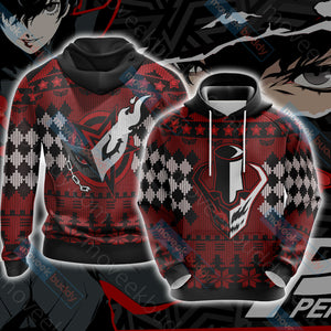 Persona 5 Christmas Style Unisex 3D T-shirt Hoodie S 