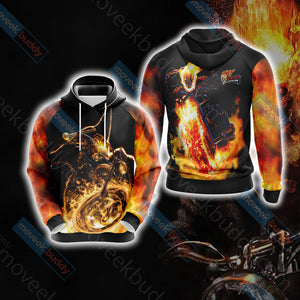 Ghost Rider Unisex 3D T-shirt Hoodie S 