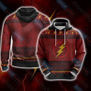 The Flash Knitting Style Unisex 3D T-shirt Hoodie S 