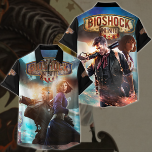 Bioshock Infinite Video Game All Over Printed T-shirt Tank Top Zip Hoodie Pullover Hoodie Hawaiian Shirt Beach Shorts Joggers Hawaiian Shirt S 