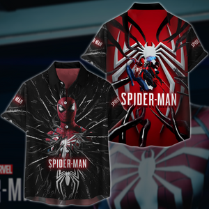 Spider-Man 2 Video Game All Over Printed T-shirt Tank Top Zip Hoodie Pullover Hoodie Hawaiian Shirt Beach Shorts Joggers Hawaiian Shirt S 