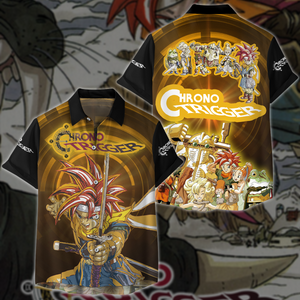 Chrono Trigger Video Game All-Over T-shirt Hoodie Tank Top Hawaiian Shirt Beach Shorts Joggers Hawaiian Shirt S 