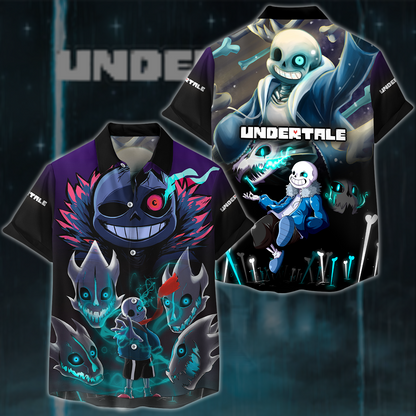 Undertale Video Game 3D All Over Printed T-shirt Tank Top Zip Hoodie Pullover Hoodie Hawaiian Shirt Beach Shorts Joggers Hawaiian Shirt S 