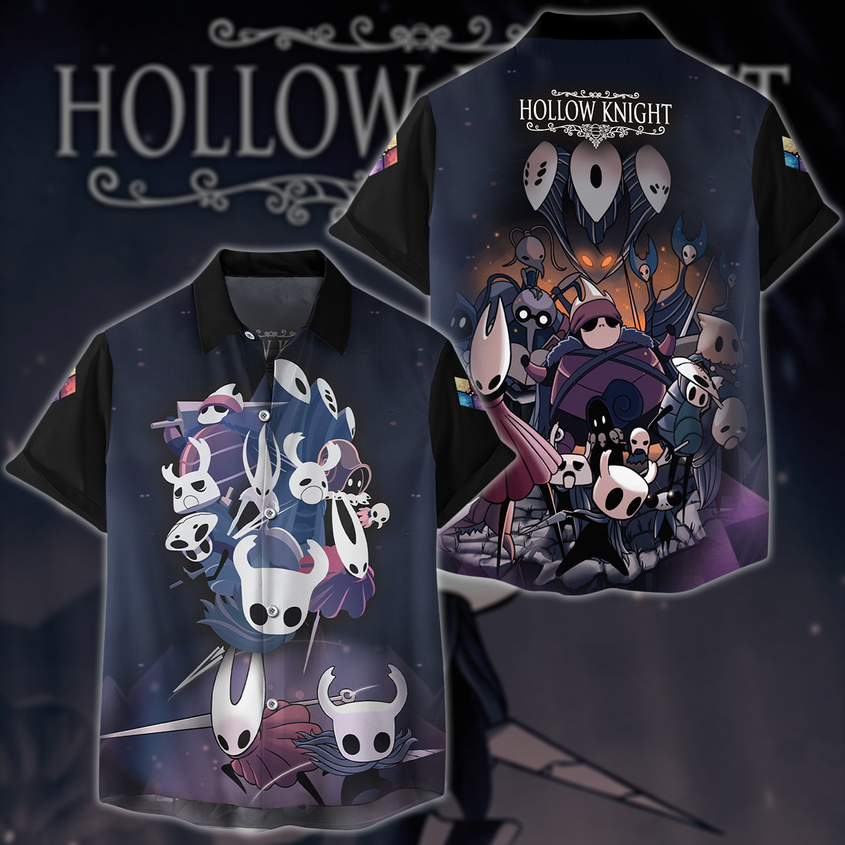 Hollow Knight Video Game 3D All Over Printed T-shirt Tank Top Zip Hoodie Pullover Hoodie Hawaiian Shirt Beach Shorts Joggers Hawaiian Shirt S 