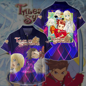 Tales of Symphonia Video Game All-Over T-shirt Hoodie Tank Top Hawaiian Shirt Beach Shorts Joggers Hawaiian Shirt S 