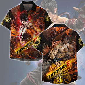 Tekken 8 Law Video Game All Over Printed T-shirt Tank Top Zip Hoodie Pullover Hoodie Hawaiian Shirt Beach Shorts Joggers Hawaiian Shirt S 