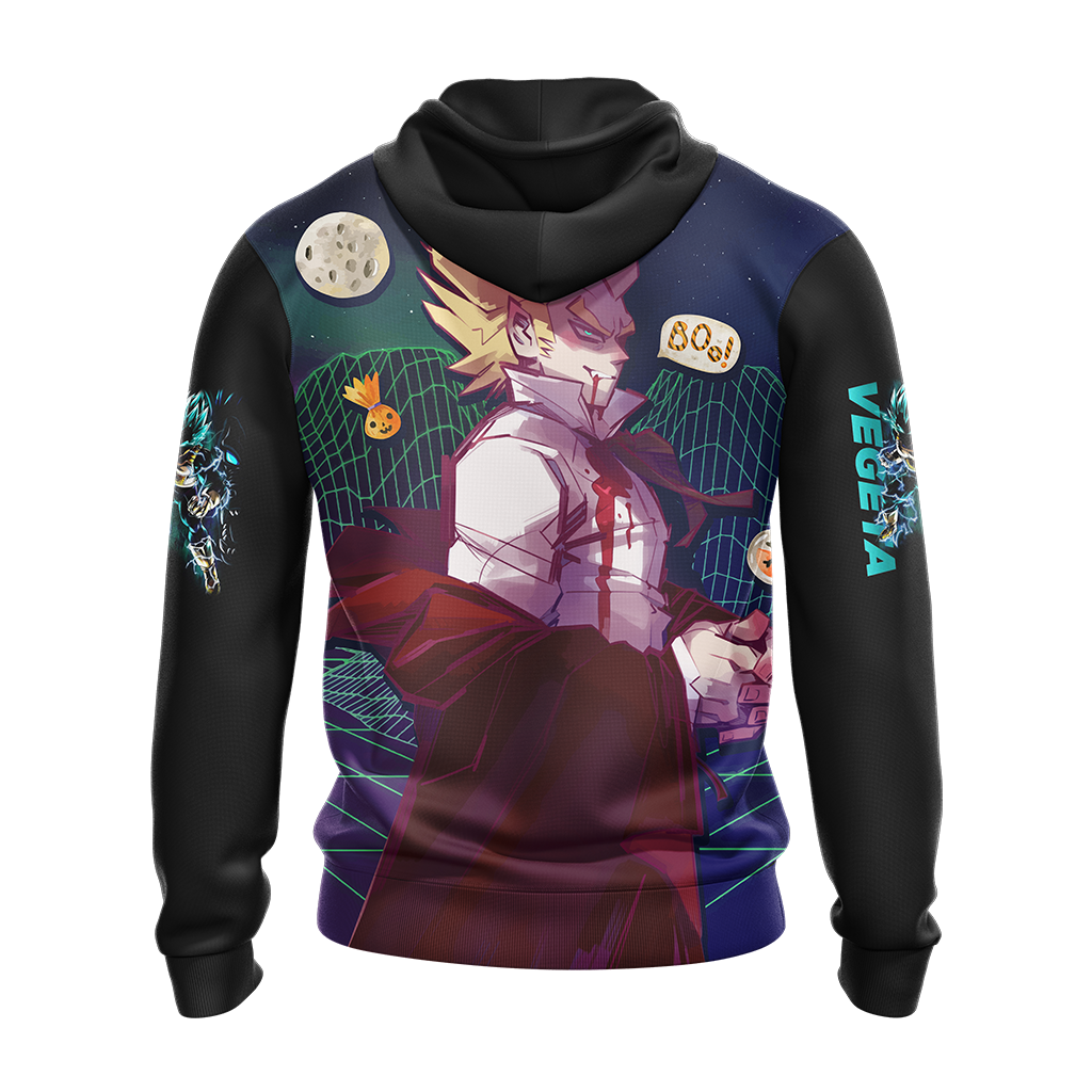 This is my Halloween Costume Vegeta Dragon Ball All Over Print T-shirt Zip Hoodie Pullover Hoodie   