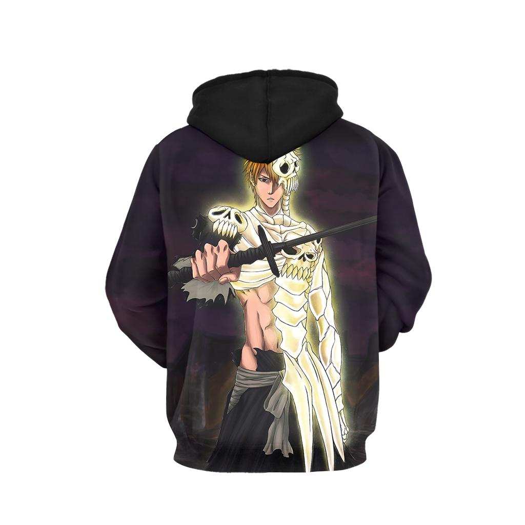 Bleach Ichigo Skull-Clad Form Unisex 3D T-shirt   