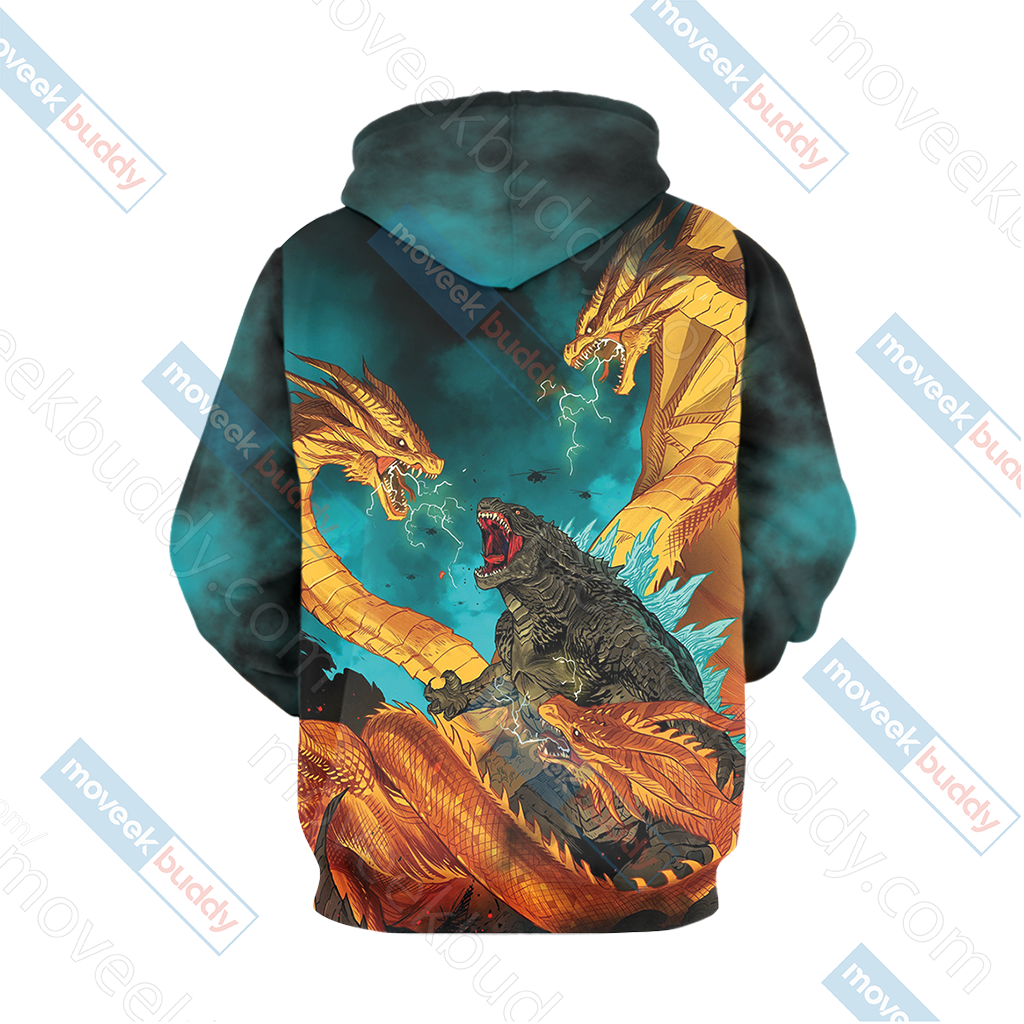Godzilla King Of The Monsters New Look Unisex 3D T-shirt   