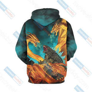 Godzilla King Of The Monsters New Look Unisex 3D T-shirt   