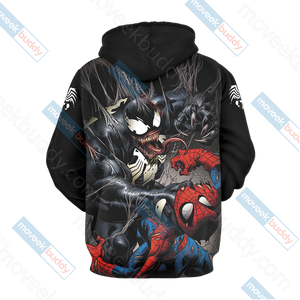 Spider-Man and Venom Unisex 3D T-shirt   