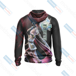 Final Fantasy XIII - Lightning Unisex 3D T-shirt Zip Hoodie   