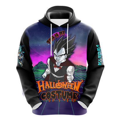 This is my Halloween Costume Vegeta Dragon Ball All Over Print T-shirt Zip Hoodie Pullover Hoodie   