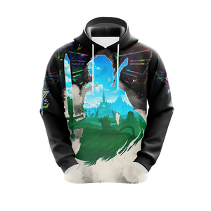 Link The Legend of Zelda All Over Print T-shirt Tank Top Zip Hoodie Pullover Hoodie   