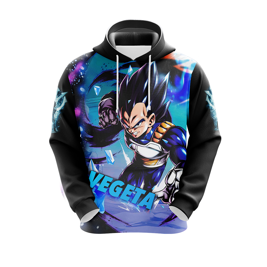 Dragon Ball Vegeta All Over Print T-shirt Zip Hoodie Pullover Hoodie   