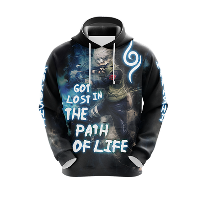 Naruto Kakashi - Got Lost In The Path Of Life Unisex 3D T-shirt Zip Hoodie Pullover Hoodie   
