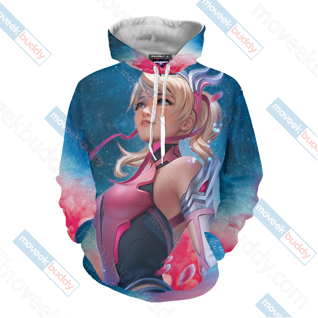 Overwatch Pink Mercy Unisex 3D T-shirt   