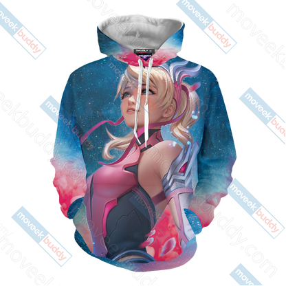 Overwatch Pink Mercy Unisex 3D T-shirt   