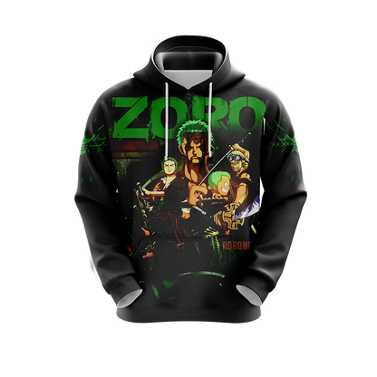 One Piece - Roronoa Zoro Unisex 3D T-shirt Zip Hoodie Pullover Hoodie   