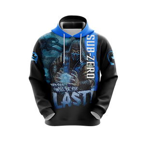 Mortal Kombat Sub Zero This Time Will Be Your Last Unisex 3D T-shirt   