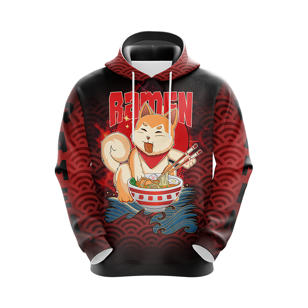Shiba Inu and Ramen Japanese Style Unisex 3D T-shirt   