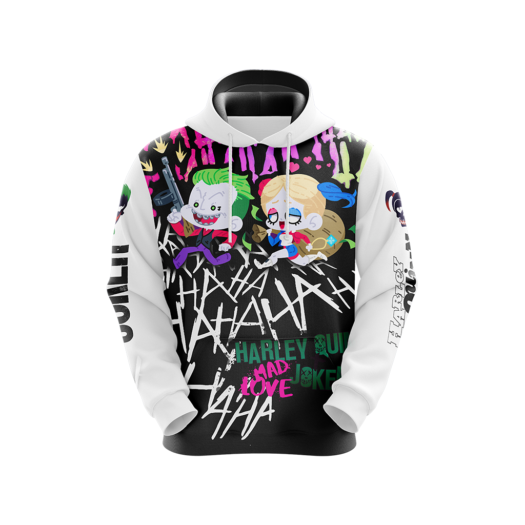 Suicide Squad Harley Quinn And Joker Unisex 3D T-shirt   