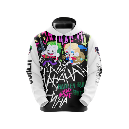 Suicide Squad Harley Quinn And Joker Unisex 3D T-shirt   