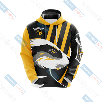 Hufflepuff Badgers Quidditch Team Harry Potter New Style Unisex 3D T-shirt   
