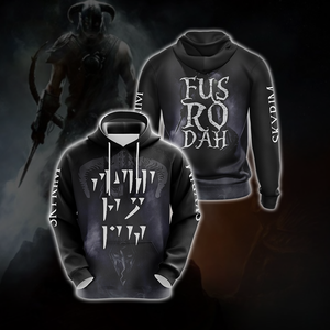 Skyrim Fus Ro Dah Version Unisex 3D T-shirt Hoodie S 