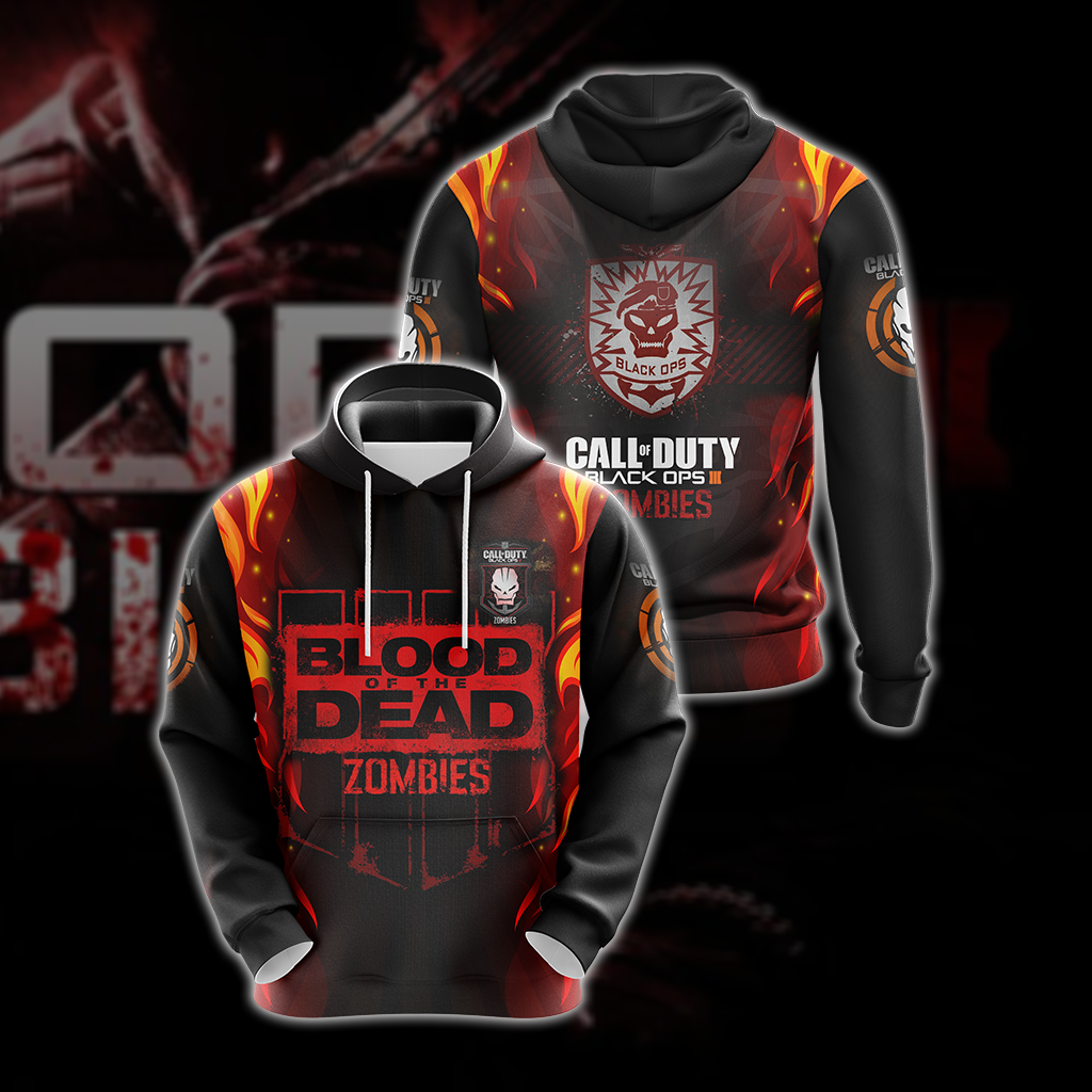 Call of Duty: Black Ops Zombies Unisex 3D T-shirt Hoodie S 