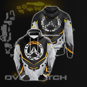 Overwatch Weapons Logo Unisex 3D T-shirt Hoodie S 