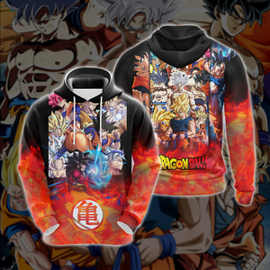 Dragon Ball: All Of Goku's Forms Unisex 3D T-shirt Zip Hoodie Pullover Hoodie Hoodie S 