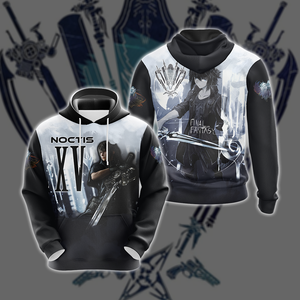 Noctis Final Fantasy XV Weapon Unisex 3D T-shirt Zip Hoodie Hoodie S 