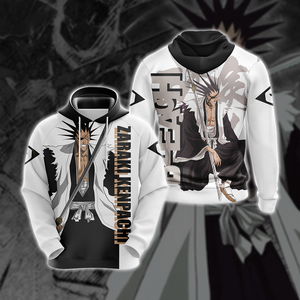 Bleach - Zaraki Kenpachi New Style Unisex 3D T-shirt Hoodie S 