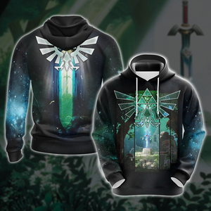 The Master Sword The legend of Zelda All Over Print T-shirt Zip Hoodie Pullover Hoodie Hoodie S 