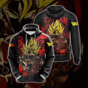 Dragon Ball Son Goku Super Saiyan Unisex 3D T-shirt Hoodie S 