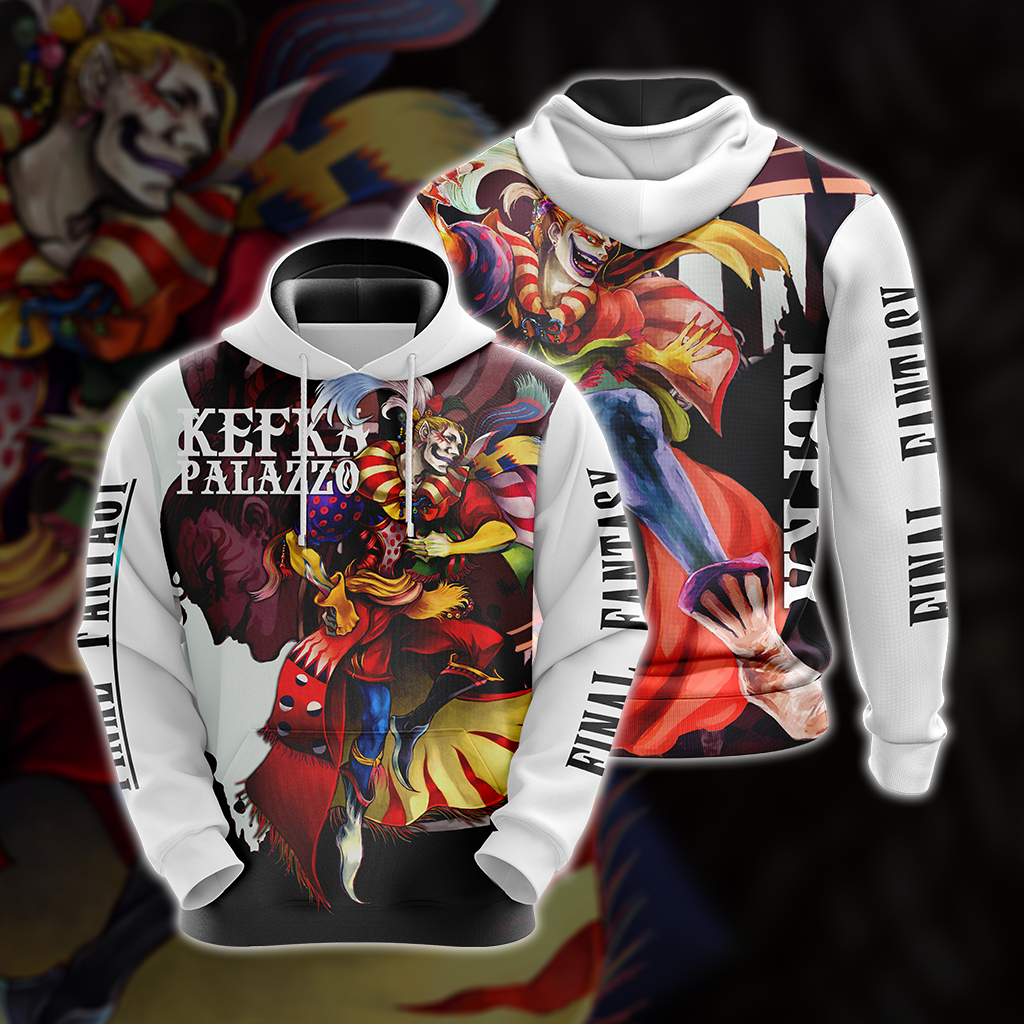 Final Fantasy Kefka Clown Unisex 3D T-shirt Hoodie S 