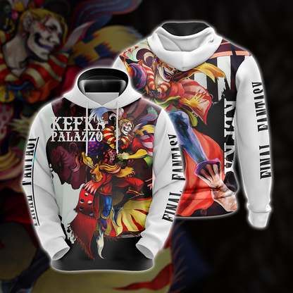 Final Fantasy Kefka Clown Unisex 3D T-shirt Hoodie S 