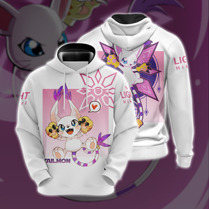 Digimon Gatomon Unisex 3D T-shirt Hoodie S 