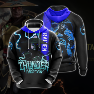 Mortal Kombat Raiden Unisex 3D T-shirt Hoodie S 