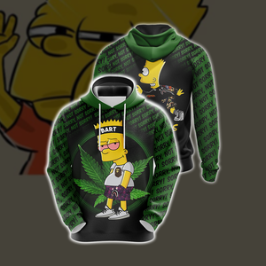 Bart The Simpsons Unisex 3D T-shirt Hoodie S 