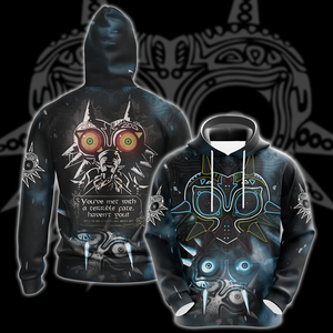 The Legend of Zelda Majora's Mask You've met with a terrible fate - Haven't you? -All Over Print T-shirt Tank Top Zip Hoodie Pullover Hoodie Hoodie S 