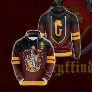 Harry Potter - Brave Like A Gryffindor New Style Unisex 3D T-shirt Hoodie S 