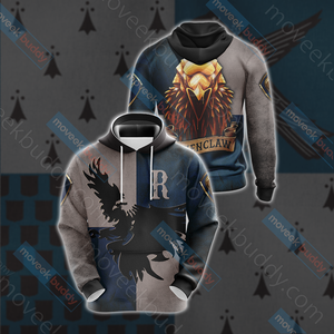 Ravenclaw Eagles Harry Potter New Look Unisex 3D T-shirt Hoodie S 